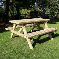 Croft Deluxe 6 Seat 1.5M Rectangle Picnic Table