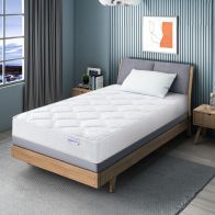 See more information about the SleepyCastle Single Mattress Polyester White 3 x 6ft