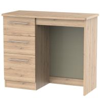 Colby 3 Drawer Vanity Bedroom Desk Bordeaux Oak