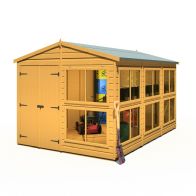 See more information about the Shire Sun Hut 11' 8" x 8' Apex Potting Shed - Premium Coated Shiplap