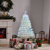 See more information about the Homcom 4FT Prelit Artificial Christmas Tree with Fiber Optic LED Light