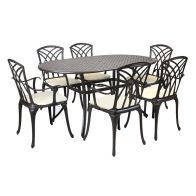 See more information about the Classic Garden Patio Dining Set by Wensum - 6 Seats Cream Cushions