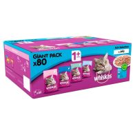 Whiskas Cat Food Fish Selection In Jelly 100g Pouches x80