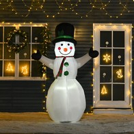 See more information about the Homcom 6.5ft Inflatable Snowman LED Christmas Xmas Air Blown Holiday Decoration Outdoor Garden Decor