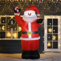 See more information about the Homcom Inflatable Air Blown Christmas Santa Claus 240cm W/LED